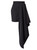 Black Wool Blend Asymetrick MiniSkirt | NAGISA