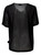 Black Regular Fit Elastic Mesh Tulle T-Shirt | AKI