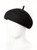 Black Brushed Felt Wool Beret | BERTIA