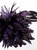 Dark Violet Feather Flower Choker With Tie Fastening | AIYA