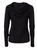 Black Long Sleeve Regular Fit Top With Hood and Print | BUSY