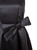 Black Taffeta Belted Waist Midi Dress | KATSUMI