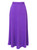 Purple Viscose Mid-length Skirt | MADOKA