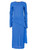 Blue Lurex Crew Neck Midi Dress With Frill Detail | HANAN