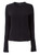 Black Long Sleeve Simple Knitted Pullover | IKU