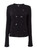 Black Long Sleeve Simple Knitted Pullover With Embellishment | IKU
