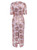 Old Rose Floral Sequin Body-Con Midi Dress | AMAYA