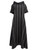 Multi Black Losse Fit Hooded Dress With Belts | JIRO