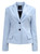 Powder Blue Heavy Cotton  Single Brested Fitted Tailored Blazer | AKINA