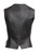 Black  Classic Tailored Eco-Leather Vest | NIKO