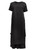 Black Single Jersey T-Shirt Dress With Cotton Poplin Over Dress | HINATA