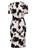 Abstract Printed Classic Tailored Knee-Length Pencil Dress | YASU