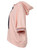 Peach Sweat Drawstring Hoodie With 3/4 Sleeves | LAINEY