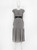 Gray Draped Maxi Dress With Belt | KAZUE