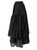 Black Light Organza Maxi Skirt With Frill | KANAY