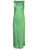 Green Satin Viscose Slip Tank Top Midi Dress | MASAMI