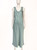 Mint Satin Viscose Slip Tank Top Midi Dress | MASAMI