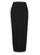 Black Jersey Viscose Midi Skirt  | MITSUE