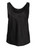 Black Solid Color Satin Tank Top | MASY