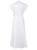 White Sleeveless Wrapped Midi Dress | KAITO