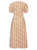 Floral Print  Cotton Popeline Puff Sleeve Midi Dress | NATSU