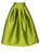Green Pleated Taffeta Midi Skirt | RIA