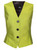 Green Taffeta Classic Tailored  Vest | NIKOYA