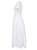 White Cotton Popeline Asymetric Side Tie Midi Dress | ITACHI