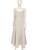 Beige Linen Midi Dress With Straps | TSUKIKO