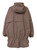 Taupe Loose Fit Hooded Lightweight Parka | YOUKO