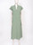 Mint Linen Midi Dress With Tie Belt | CHIMON