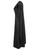 Black Asymmetric Layered  Cotton Popeline Sleeveless Midi Dress  | SHOKO