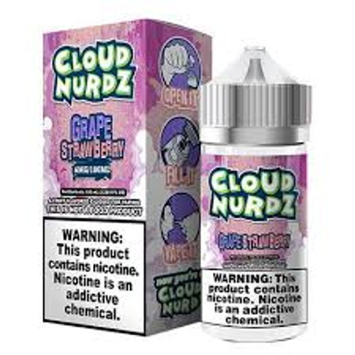 CLOUD NURDZ 100ml - Grape Strawberry - 3mg