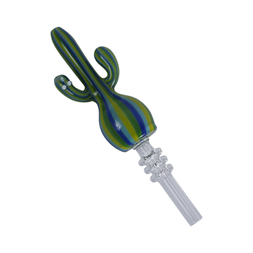 3.3" Boro Glass Nectar Collector Cactus - #1720