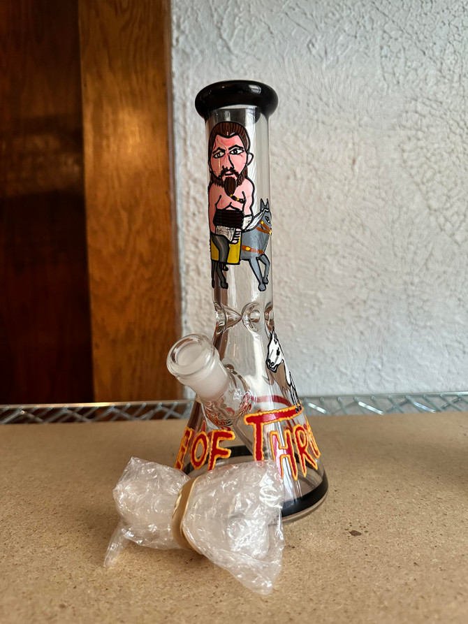 10" Game of HorseWaterpipe w/ Ice Pinch - #12711