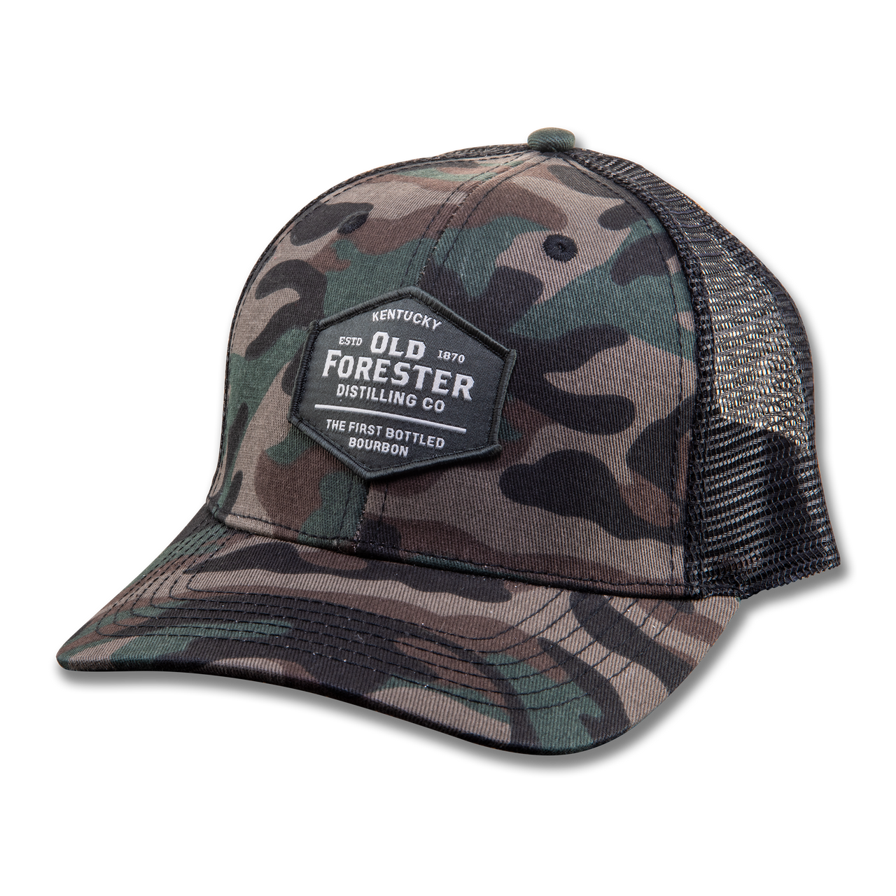 Old Forester Camouflage Trucker Hat