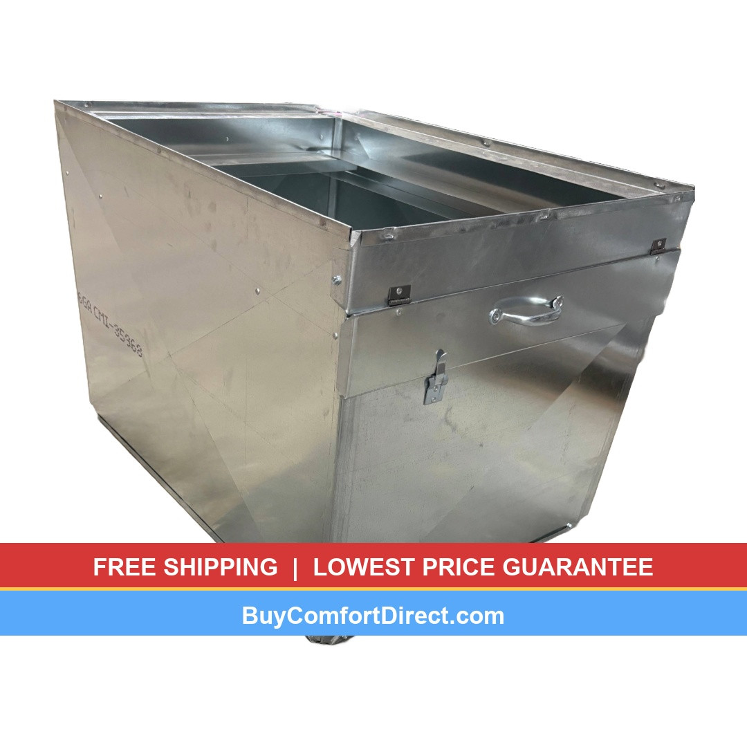 D Width Gas Furnace Return Support Plenum Box With 24x25x1 Filter