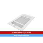 12 x 6   3 Way Stamped Face Register White