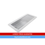 10 x 4 Floor Register White