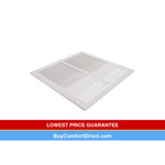 14 x 14 Stamp Faced Sidewall/Ceiling Return Grille White  