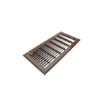 14 x 14 Floor Return Grille Brown