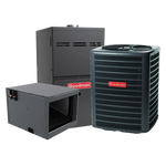 GOODMAN 5 Ton 14.3 SEER2 R 32 80% AFUE Dual Fuel Heat Pump System (Horizontal Coil)