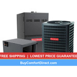 Goodman 5 Ton 14.3 SEER2 100,000 BTU 80% AFUE Dual Fuel System - Horizontal - GLZS4BA6010