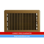10x6 Brown Floor Supply Register 10" x 6"