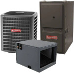 GOODMAN 2 Ton 17.2 SEER2 R 32 97.5% AFUE Gas Furnace Air Conditioning System (Horizontal Coil)