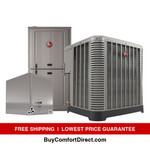 Rheem 4.0 Ton 16.0 SEER2 AC & 80% AFUE Gas Furnace System