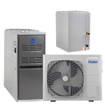 HAIER 2 Ton 18.0 SEER2 R-454B 80% AFUE 70K BTU Dual Fuel System (Upflow Coil)
