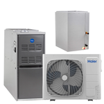HAIER 5 Ton 18.0 SEER2 R-454B 80% AFUE 90K BTU Dual Fuel System (Upflow Coil)