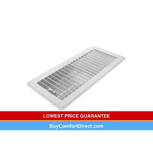 10 x 4 Floor Register White