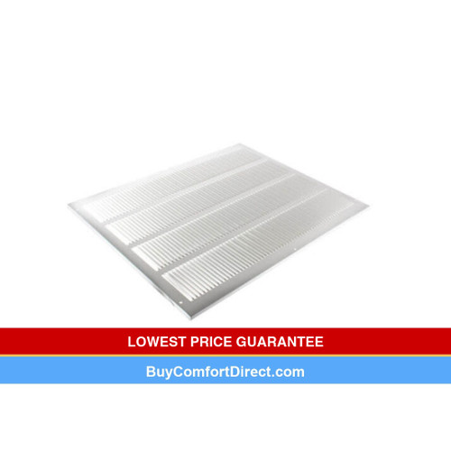 14 x 20 Stamp Faced Sidewall/Ceiling Return Grille White  